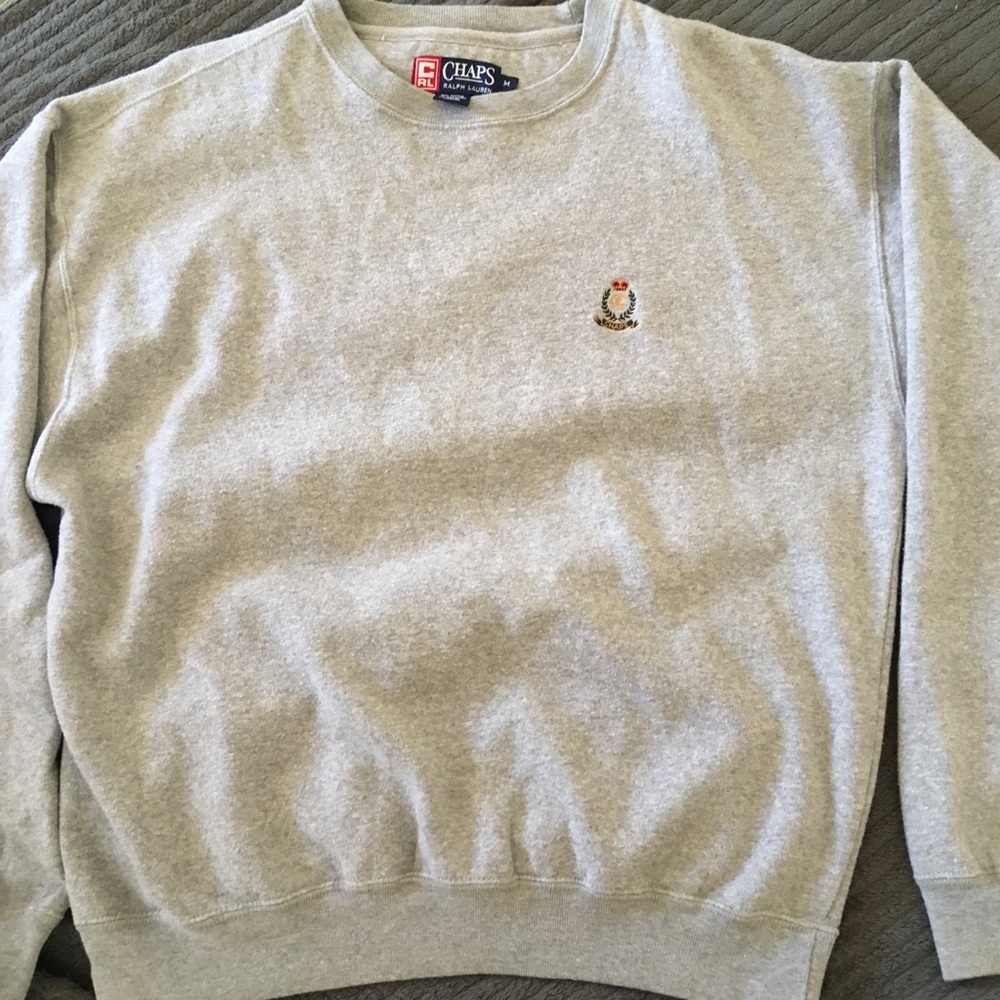 Chaps Ralph Lauren gray long sleeve Size M sweater